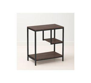 Mesa Auxiliar de 3 Niveles con Estantes Abiertos 60x40x67