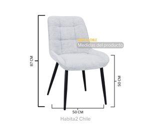 COMEDOR REDONDO MINIMALISTA 120 CM MERICHAIR BLACK - 4 PUESTOS