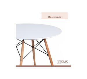 Mesa de Comedor Eames 100cm redonda - Blanca