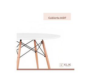 Mesa de Comedor Eames 100cm redonda - Blanca