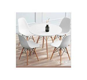 Mesa de Comedor Eames 100cm redonda - Blanca