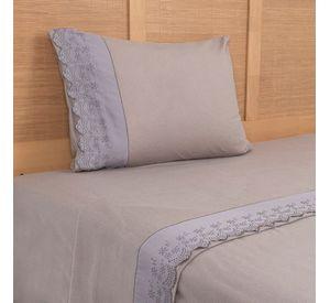 Sabana Polar Lisa Broderie 1.5 P Taupe