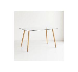 Mesa de Comedor Vidrio Rectangular 120x80
