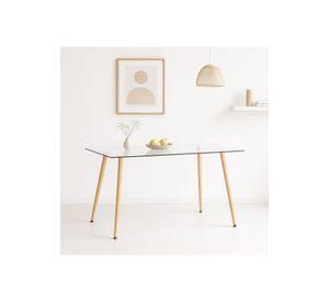 Mesa de Comedor Vidrio Rectangular 120x80