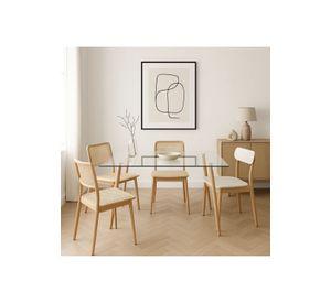 Mesa de Comedor Vidrio Rectangular 120x80