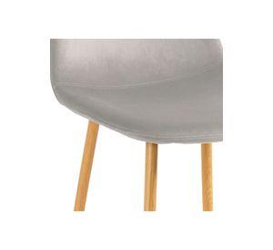 Pack de 2 Sillas Spoon Terciopelo - Gris