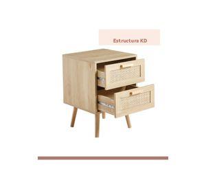 Velador Eames Mesh Doble - Madera Clara
