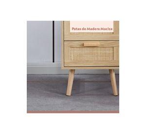Velador Eames Mesh Doble - Madera Clara