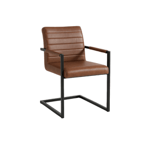 SILLA DE CUERO PALERMO PARA COMEDOR METALICA OFICINA