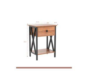 Pack de 2 Veladores industrial cross
