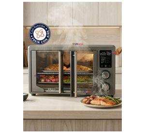 Horno con freidora de aire digital Oster® de 42 litros, puertas francesas, TSSTTV42FDDAFNS 1700W