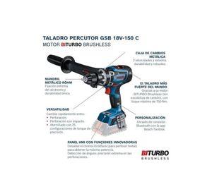 TALADRO PERCUTOR GSB 150C + L-BOX SIN BATERIA NI CARGADOR
