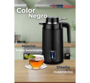 Termo Hervidor Eléctrico Acero Inoxidable 2 Litros Negro