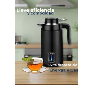 Termo Hervidor Eléctrico Acero Inoxidable 2 Litros Negro