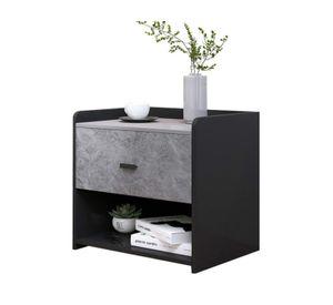 VELADOR NEGRO ELEGANTE MIDNIGHT 1 CAJON - GRIS