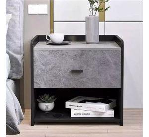 VELADOR NEGRO ELEGANTE MIDNIGHT 1 CAJON - GRIS