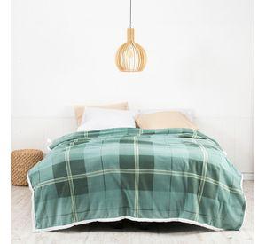 Frazada Polar-Sherpa Est. 2 P Tartan Verde