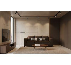sofa 3 cuerpos chocolate fancy hogar