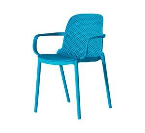 Silla Art Berlin Con Brazos Azul
