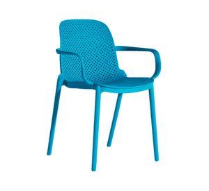 Silla Art Berlin Con Brazos Azul