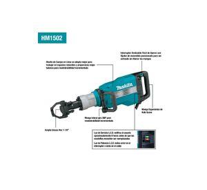 MARTILLO DEMOLEDOR HEX MAKITA HM1502 - 1850W 49.1J