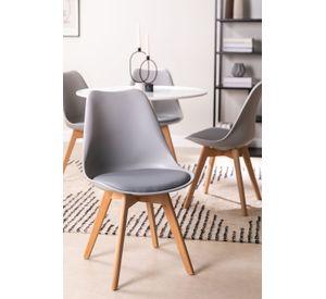 PACK 4 SILLAS DE COMEDOR TULIP ASIENTOS ACOLCHADOS