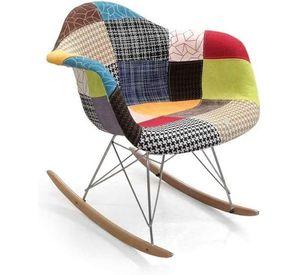 MECEDORA SILLA ROCKING ASIENTO PATCH CHENILLE
