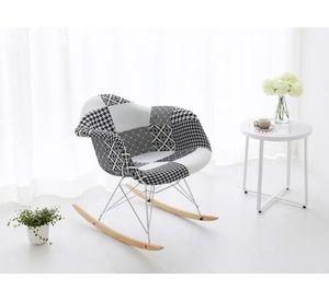 MECEDORA SILLA ROCKING ASIENTO PATCH CHENILLE