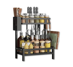 Estante para Especias Organizador De Cocina Especiero 2 Niveles Multifuncional