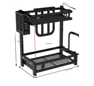 Estante para Especias Organizador De Cocina Especiero 2 Niveles Multifuncional