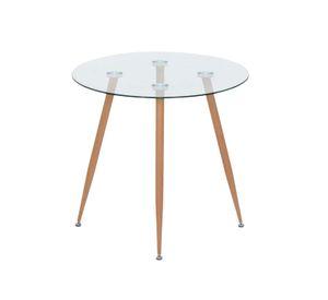 MESA DE COMEDOR 6 PUESTOS REDONDA MINIMALISTA 120CM