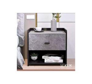 Velador Marmol MDF Gris
