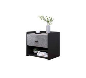 Velador Marmol MDF Gris