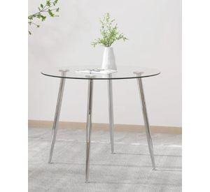 MESA DE COMEDOR 6 PUESTOS REDONDA MINIMALISTA 120CM