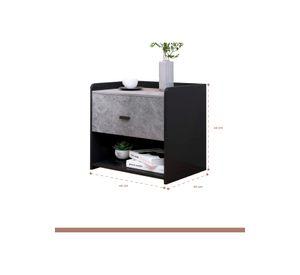 Velador Marmol MDF Gris