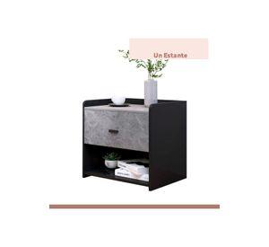 Velador Marmol MDF Gris