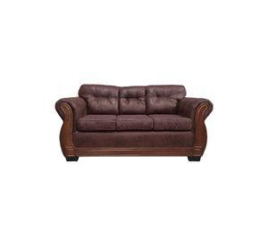 Sofá Con Respaldo Confortable 3 Personas Taurus Envejecido X