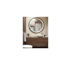 ESPEJO CIRCULAR TAUMM 60CM 3 LUCES LED BORDE NEGRO