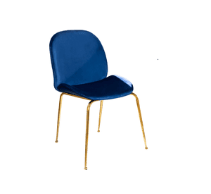 SILLAS PARA COMEDOR ASIENTO BERLIN TERCIOPELO PATAS DORADAS