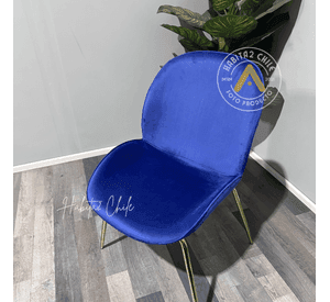 SILLAS PARA COMEDOR ASIENTO BERLIN TERCIOPELO PATAS DORADAS