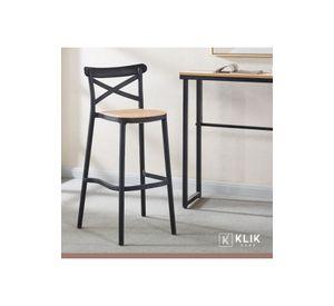 Pack de 4 Taburetes Crossback Danubio - Negros