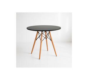 Mesa de Comedor Eames 80cm redonda - Negra
