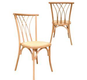 SILLA DE MADERA AMELIA PARA COMEDOR - 2 UNIDADES