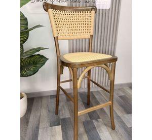 Pack 2 Taburetes de Madera y Yute 66 cm Greta