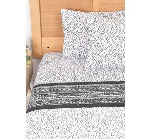Sábana Estampada 144 H King Geometric