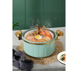 Olla de Micro Presión Antiadherente Capacidad 12 Litros Color Azul Claro