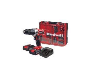 TALADRO EINHELL TE-CD 18/2 LI+64 ACC+2BAT 2.0AH