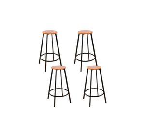 Pack de 4 Pisos taburete de bar elipse industrial
