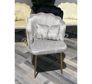 SILLA SITIAL FANCY DE TOCADOR PARA USO DOMESTICO CON RESPALDO