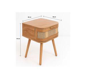 Velador Siena Rattan 38x54 - Natural